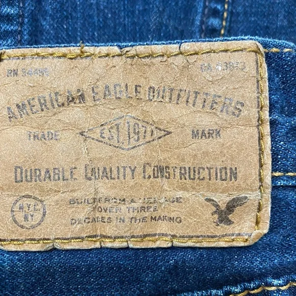 American Eagle 🦅 Outfitters relaxed straight jeans size 30 x 34 MINT - Picture 6 of 8